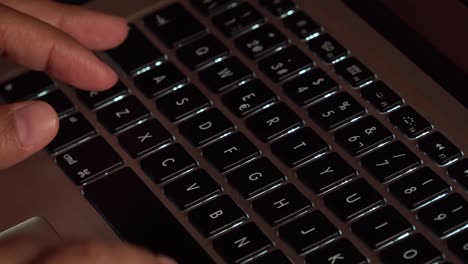 hands typing on a laptop keyboard