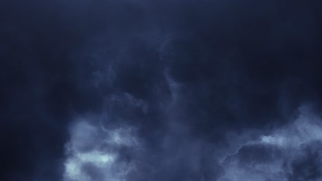 moving cumulonimbus clouds in the sky and thunderstorm