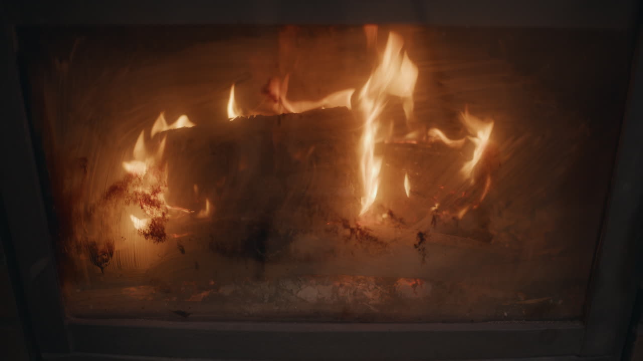 A Cozy Fireplace Scene