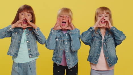 three girls siblings friends