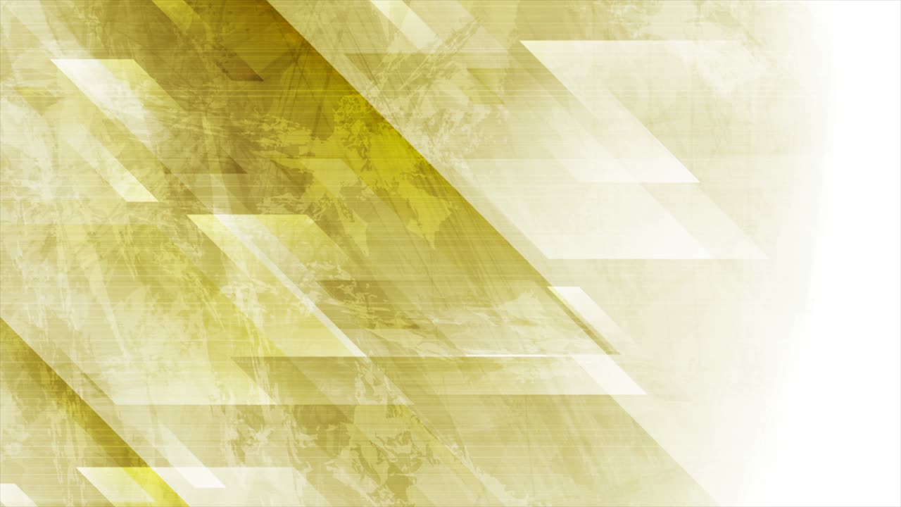 fondo de movimiento abstracto geométrico de tecnología grunge amarillo brillante