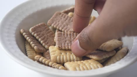 bowl of assorted cookies