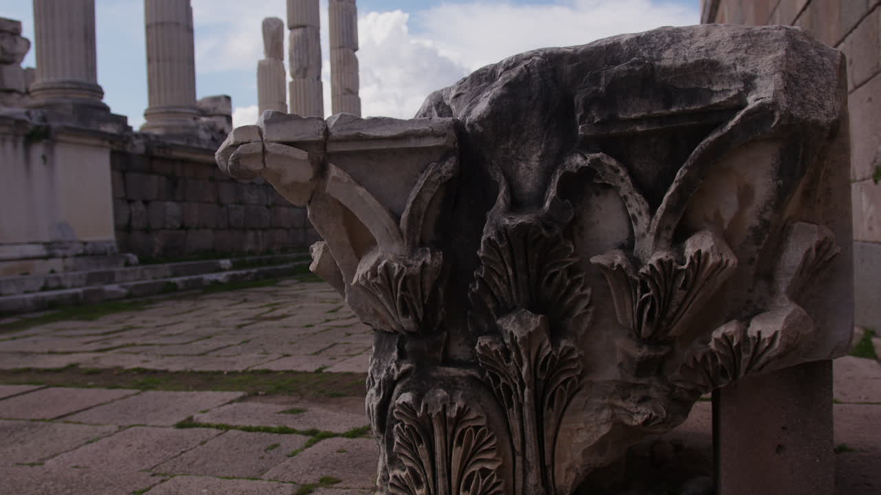 An ancient stone corner  in Pergamum