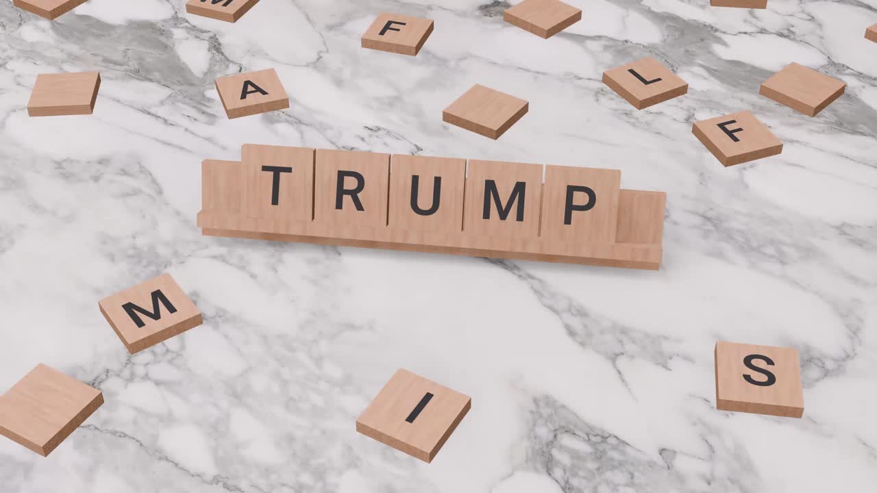 Trump word on scrabble