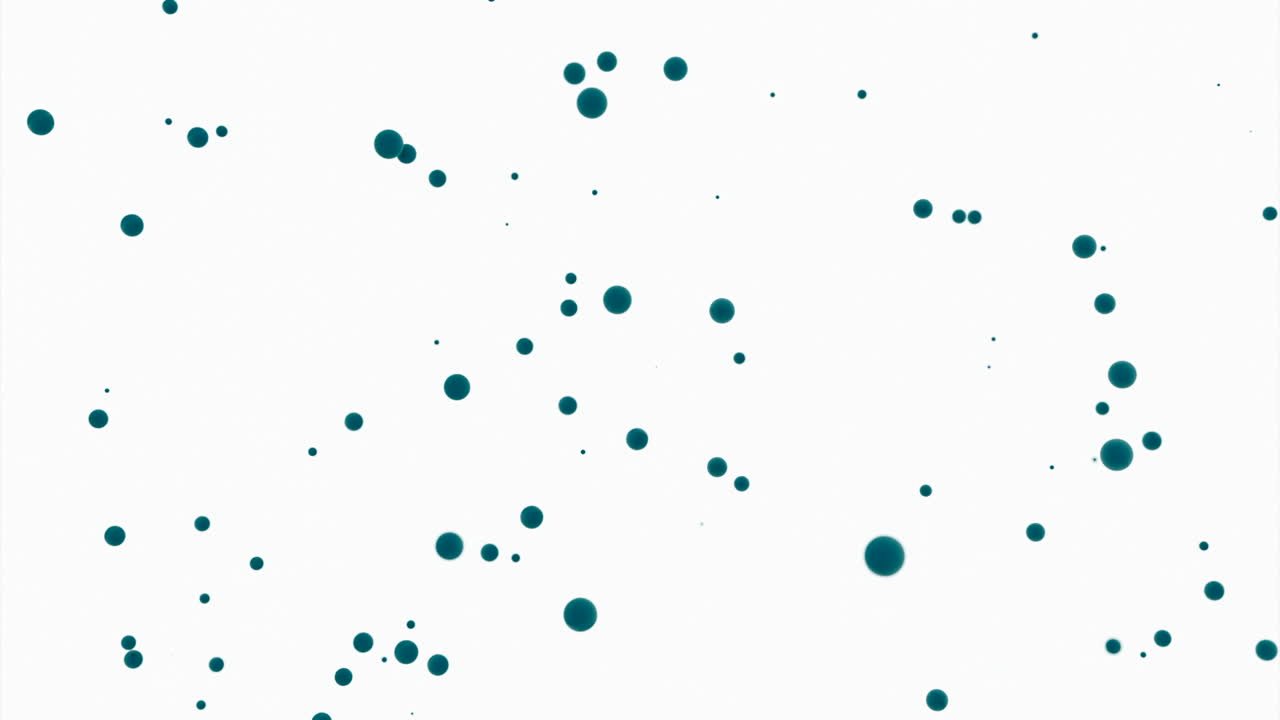 Teal Circles on White Background