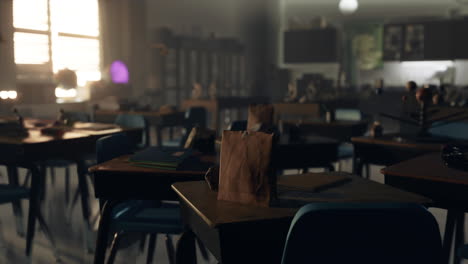 aula de escuela vacía