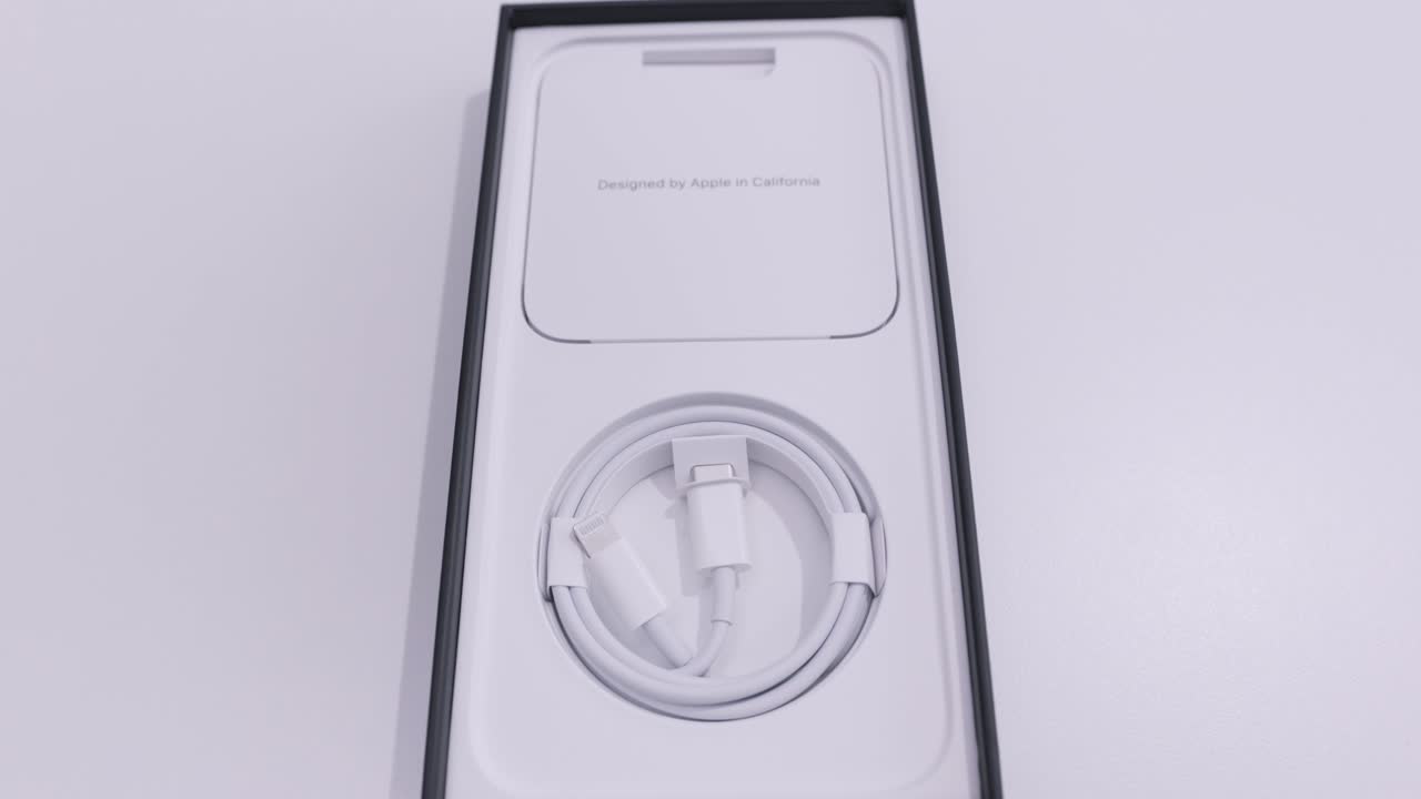 Apple Product Packaging with Cable