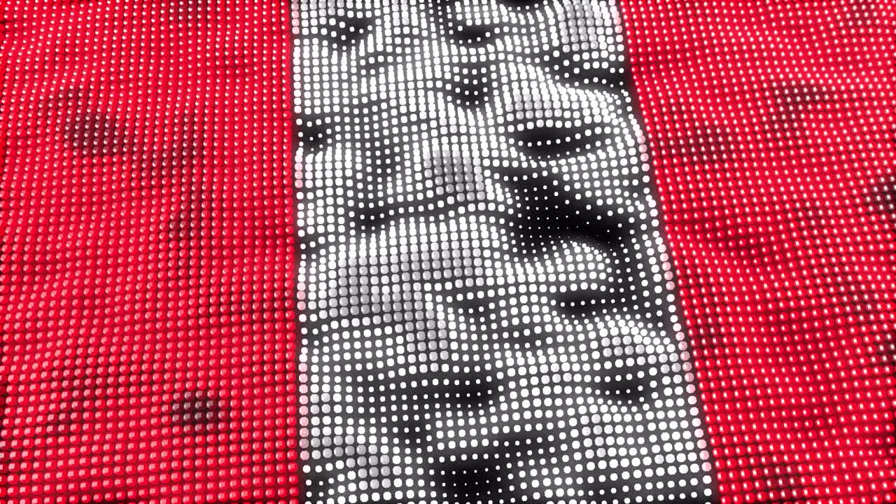 perú concepto de la web de la bandera de bucle