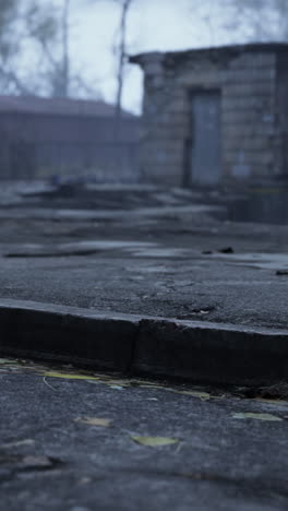 a ruined building in a war-torn city