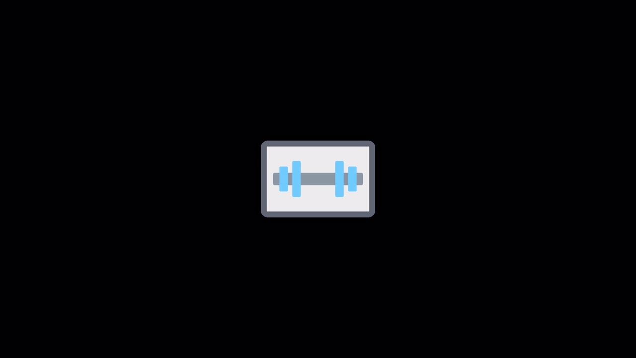 Animación de icono de aplicación de fitness