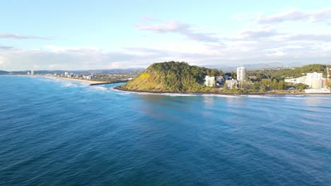 burleigh head national park near tallebudgera beach and creek in queensland, australia