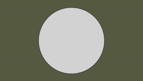 circle against olive green background