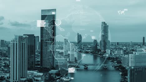 global connection and the internet network alteration in smart city