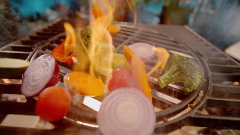 verduras de colores a la parrilla