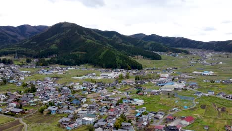 vista aérea del horizonte en nagano