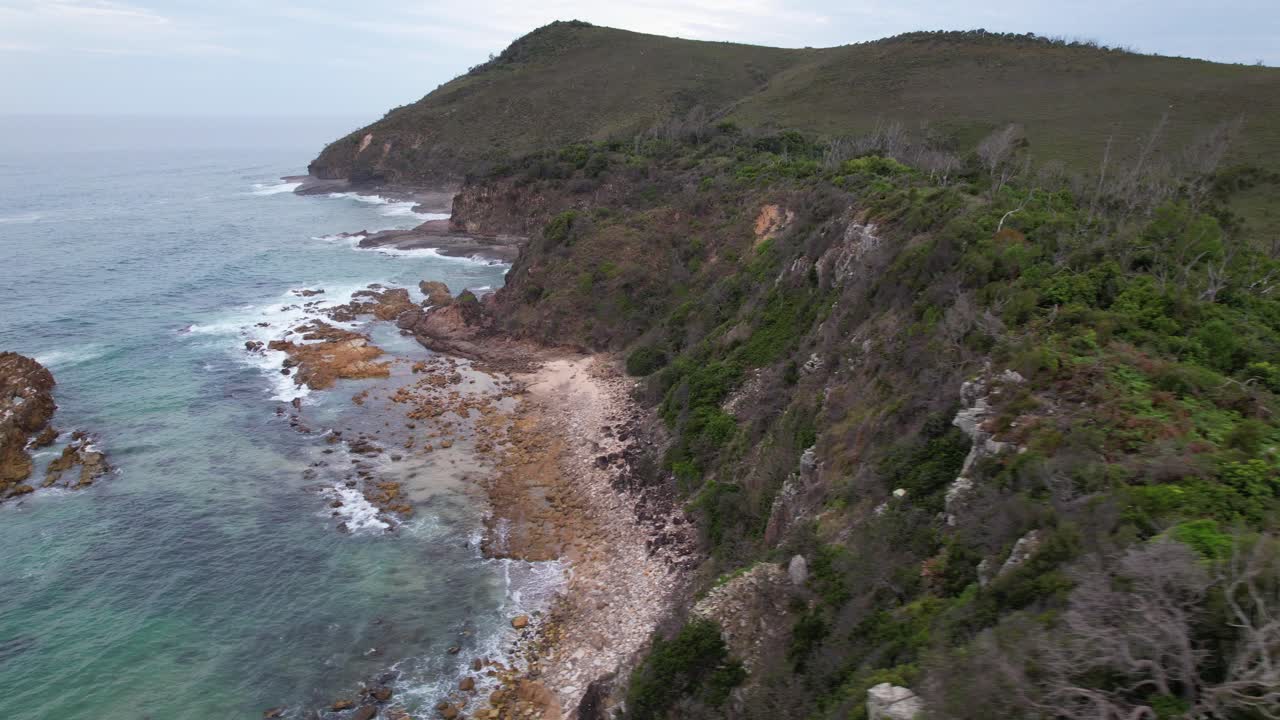 Diamond Head Beach In NSW, Australia - Aerial Drone Shot