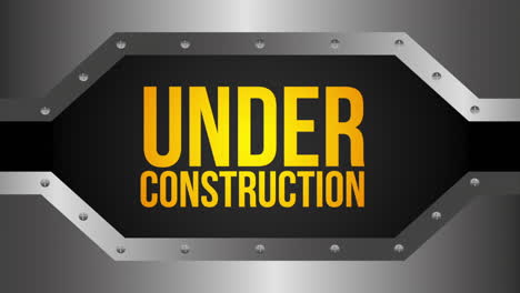 bajo bandera de construcción