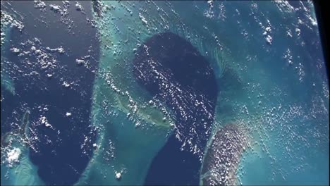 shots of the earth from space featuring the blue of oceans and water