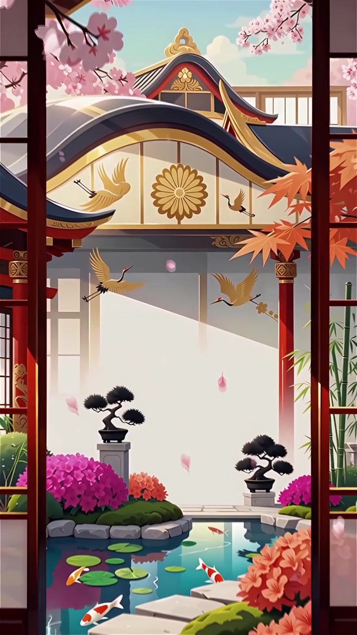 Sfondo Animato Cultura Giapponese 4K