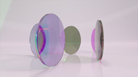 abstract glass circles