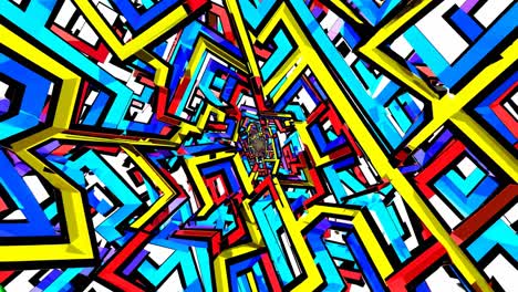 túnel geométrico abstracto