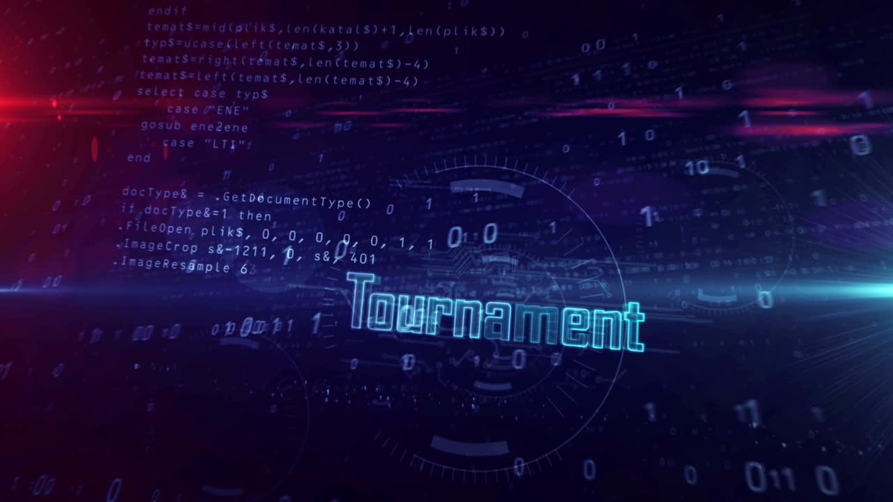 토너먼트 에스포트 게임 추상 루프 가능한 터널 애니메이션