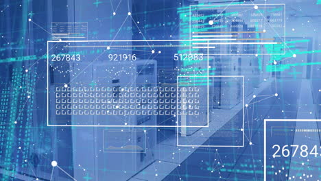 Animation-Der-Datenverarbeitung-über-Computerserver