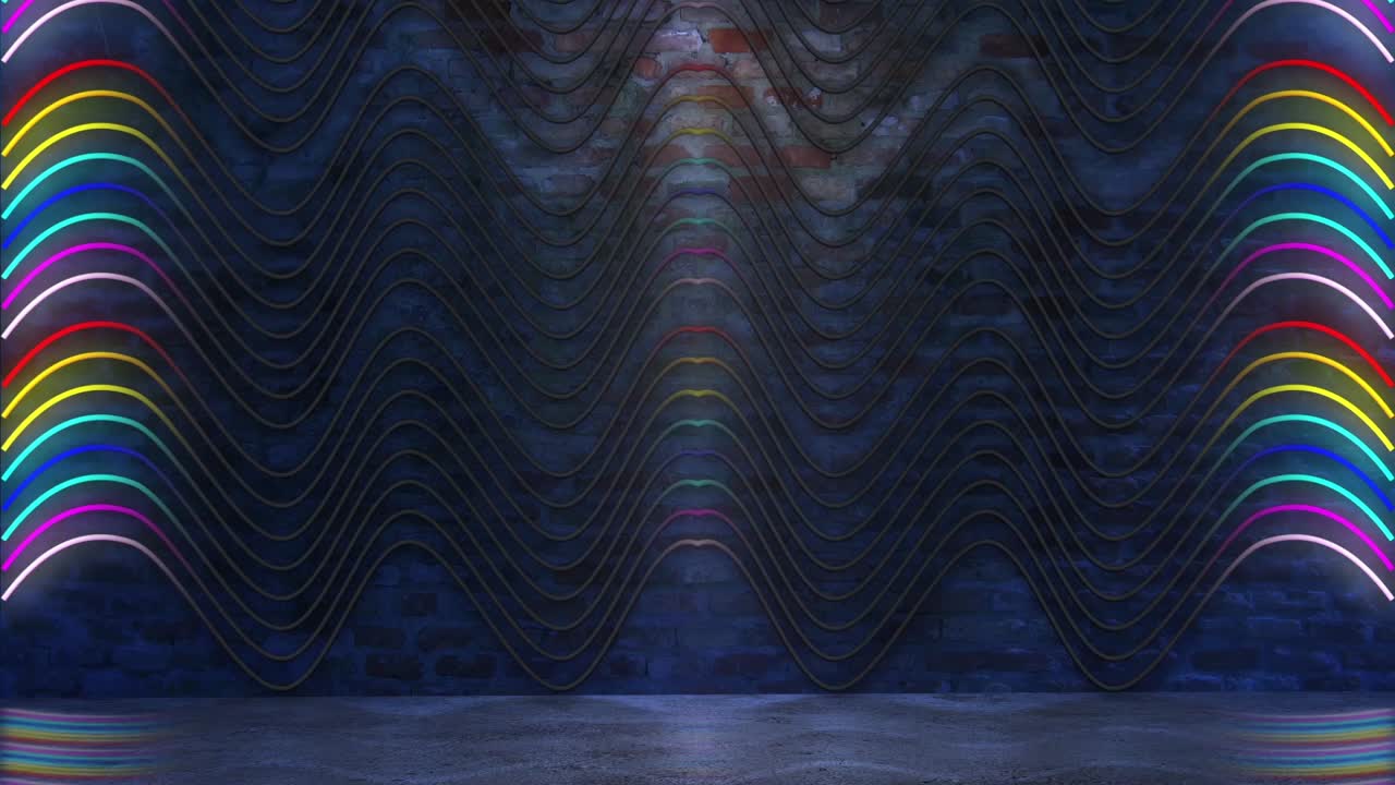 Neon Light Wall Pattern