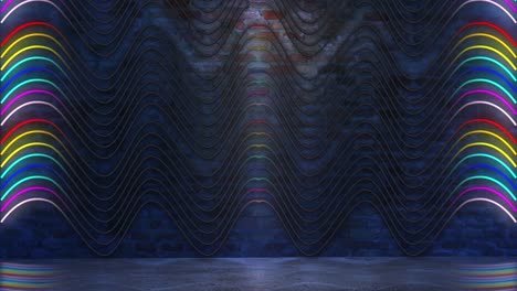 neon light wall pattern