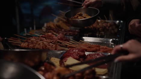 sizzling meat at keelung street market: a sensory feast in taiwan