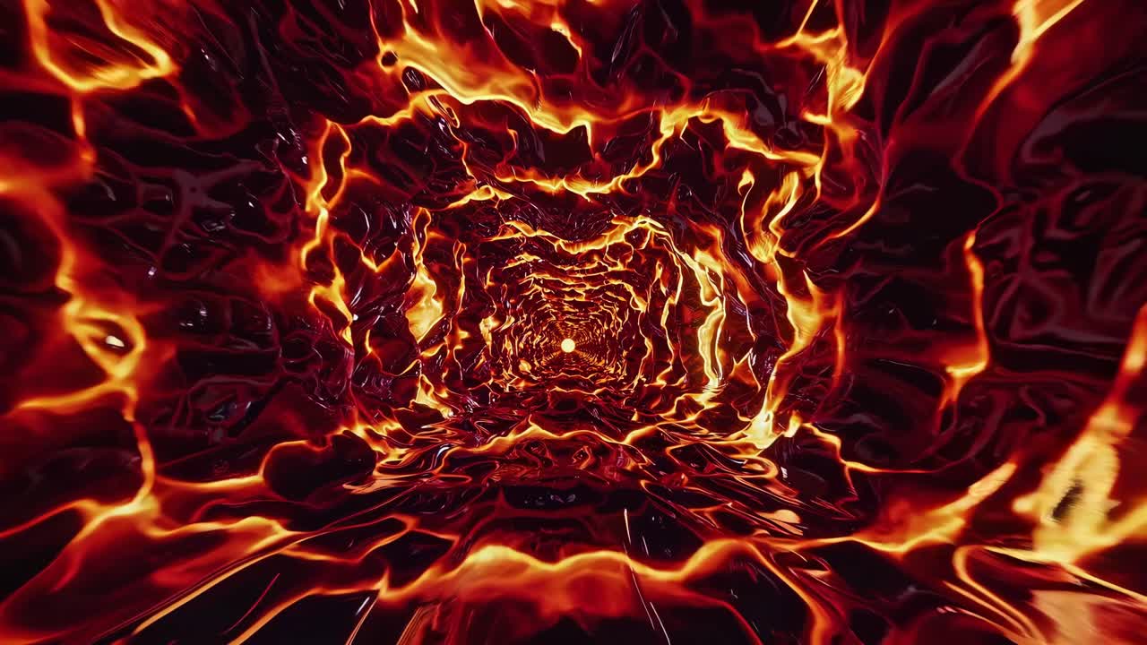 Abstract Lava Tunnel