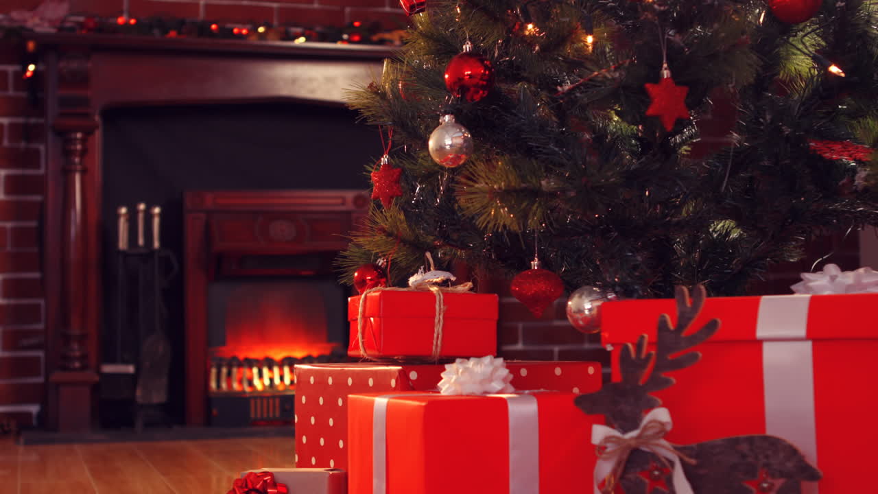 vista de los regalos de navidad