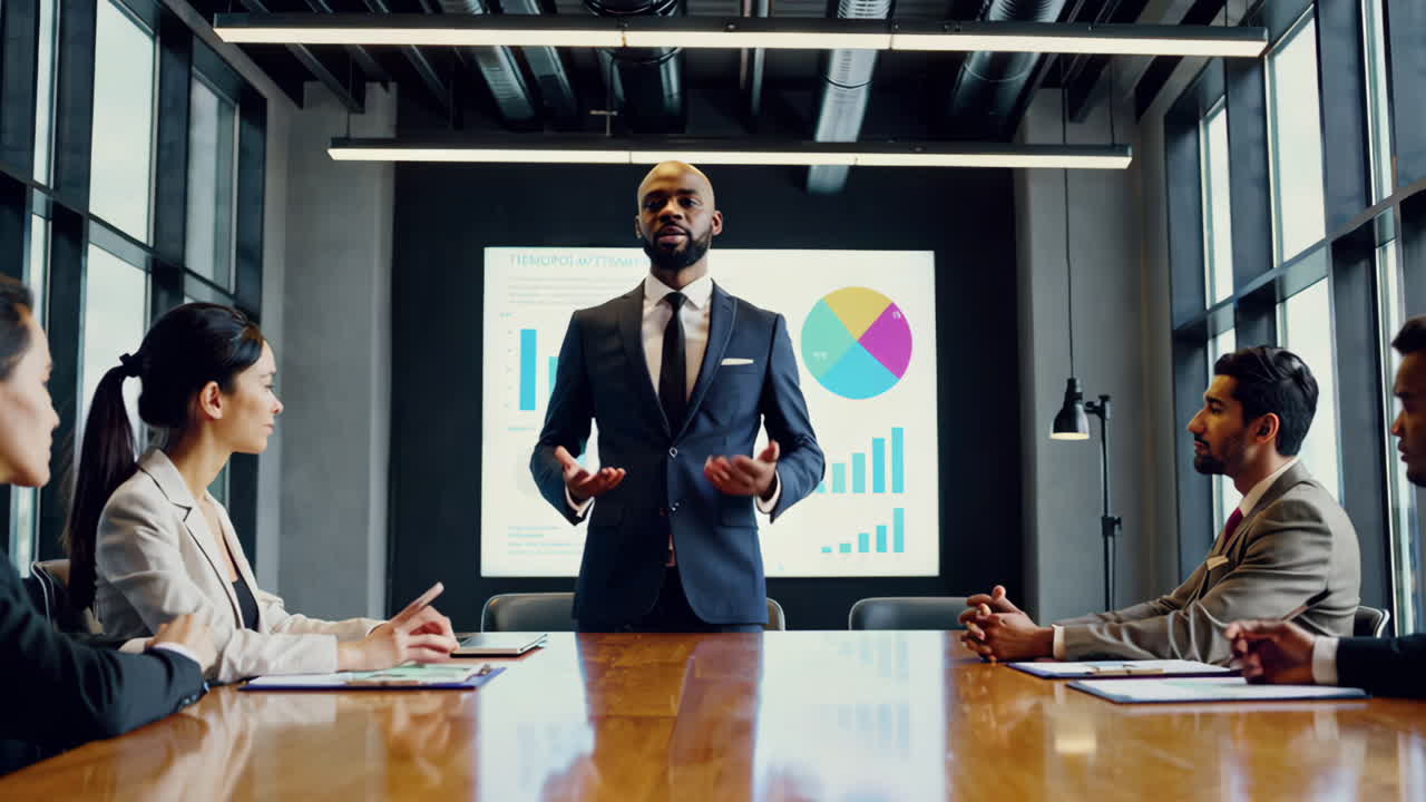 reunión de negocios en la sala de conferencias