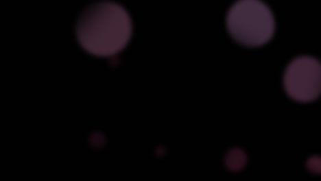 animación generada digitalmente de pequeñas burbujas de luz roja contra burbujas de luz más grandes