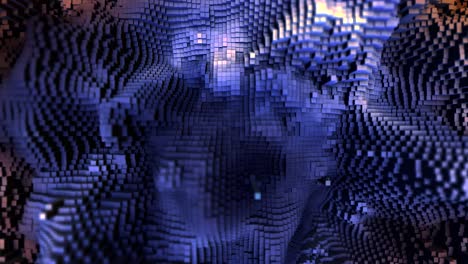 abstract voxel art