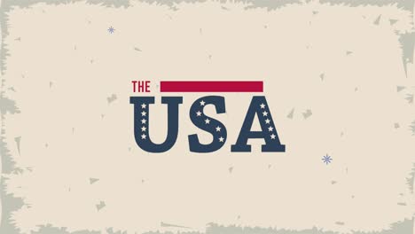 stati uniti d'america lettering animation