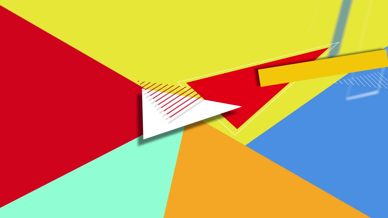 animación de gráficos en movimiento de colores sobre un fondo de colores