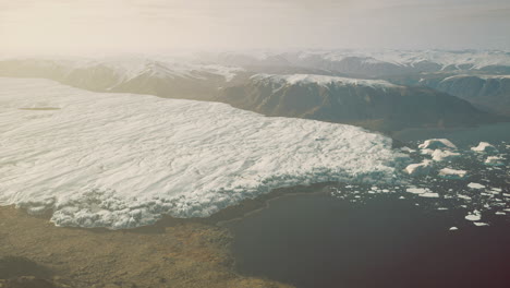 majestic glacial landscape captured during early morning light in greenland