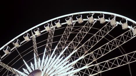 ferries wheel at night, bright lights ferries wheel, spinning niagara falls, canda