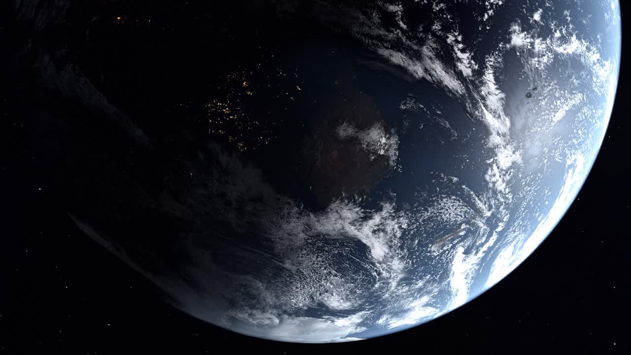 Stunning View of Earth from Space at Night, Featuring Australia