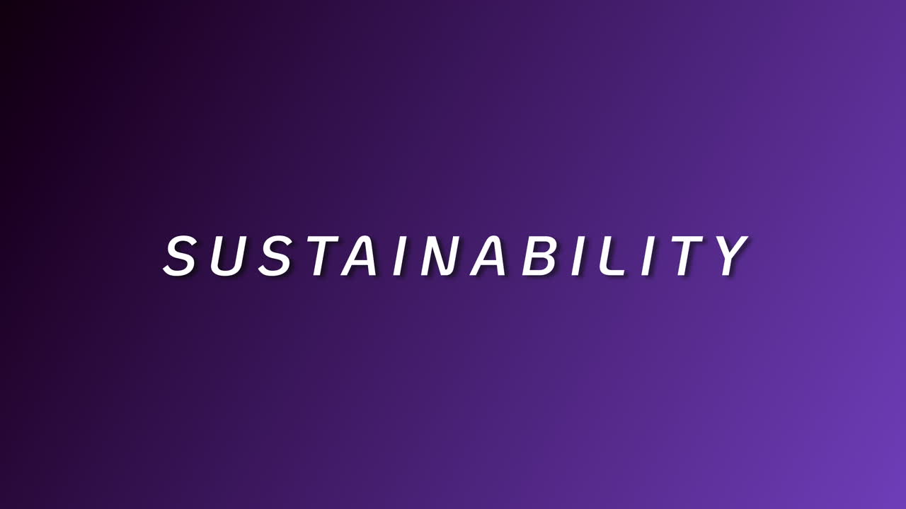 Sustainability motion graphic event digital space engaging content abstract viewpoint