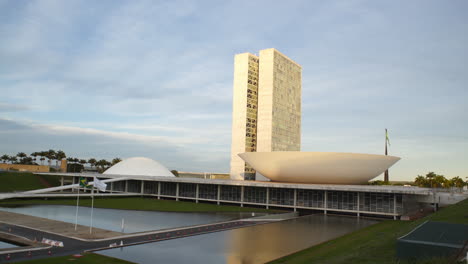 national congress where the chamber of deputies and federal senate of brazil are located