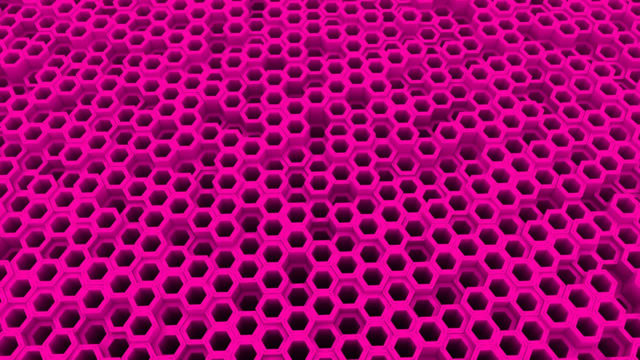 Pink Futuristic Abstract Seamless Hexagon Background