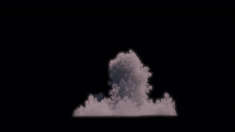 nube de humo de explosión