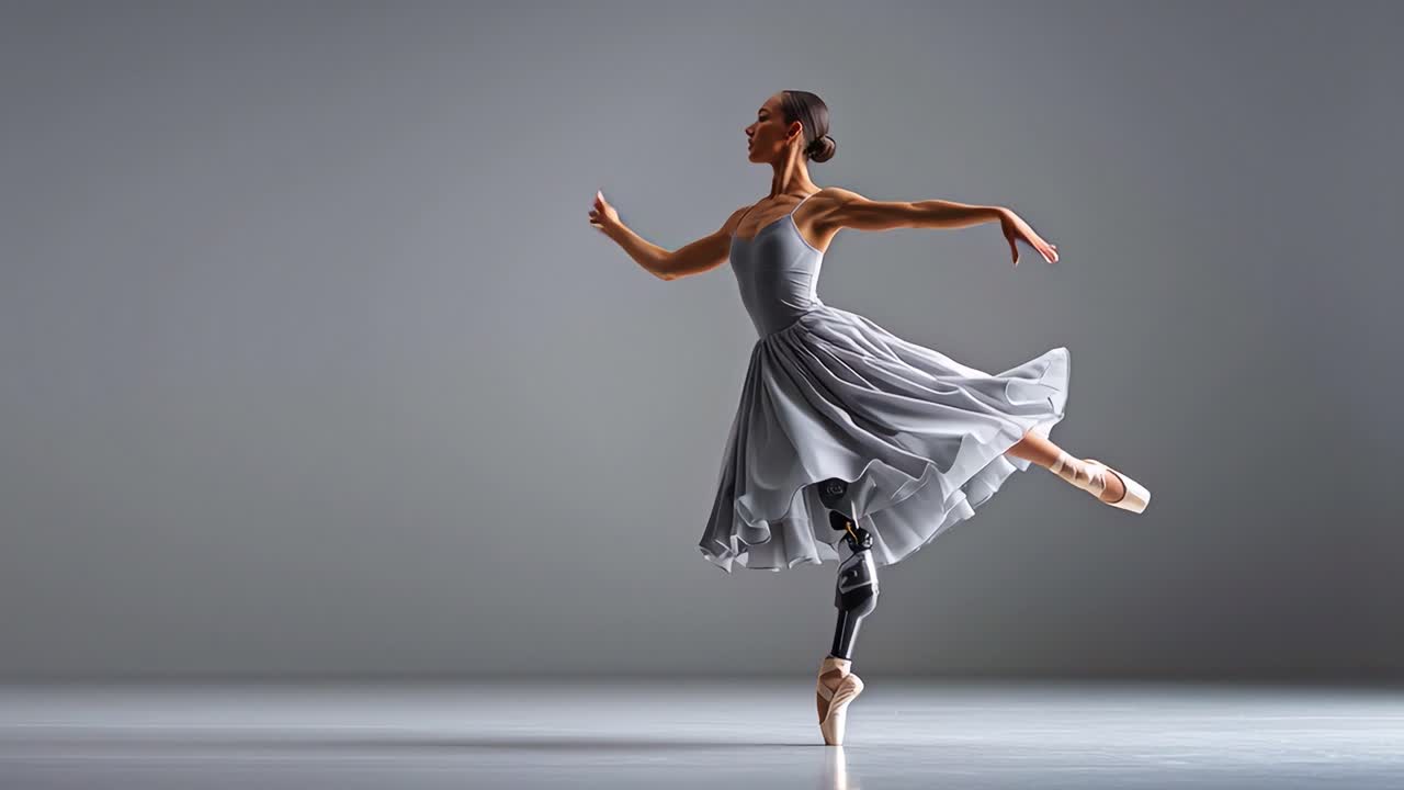 A graceful ballet dancer showcases her skill and artistry, beautifully capturing the essence of dance with elegance, strength, and determination, inspiring others with her stunning performance