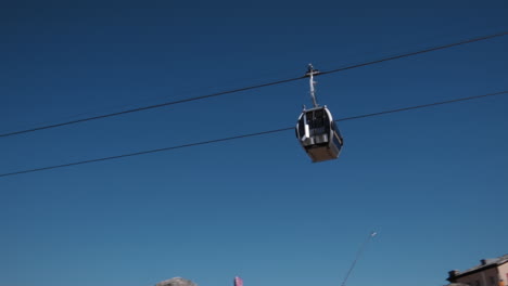 aerial tramway in the alps mountains switzerland