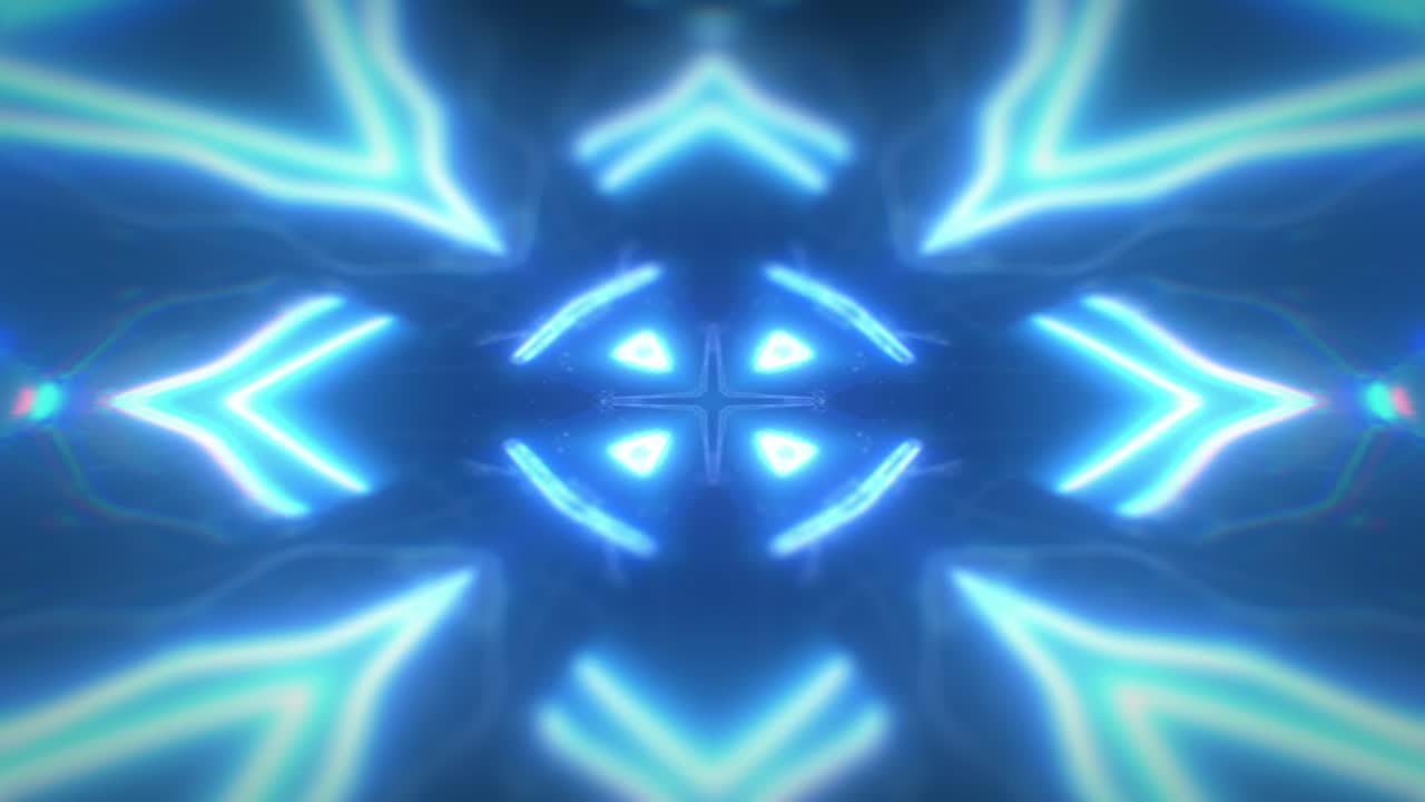 patrón de caleidoscopio de neón abstracto