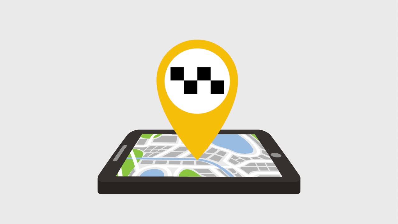 el pin de la mano presiona el mapa gps