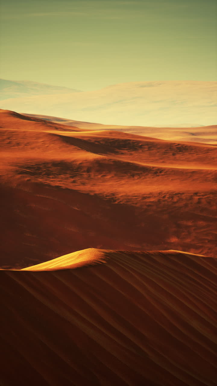 paisaje desértico con dunas de arena y cielo azul