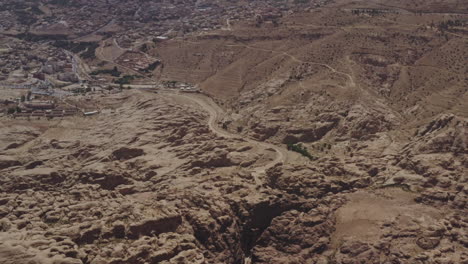 drone disparó sobre petra - jordania, junio de 2019